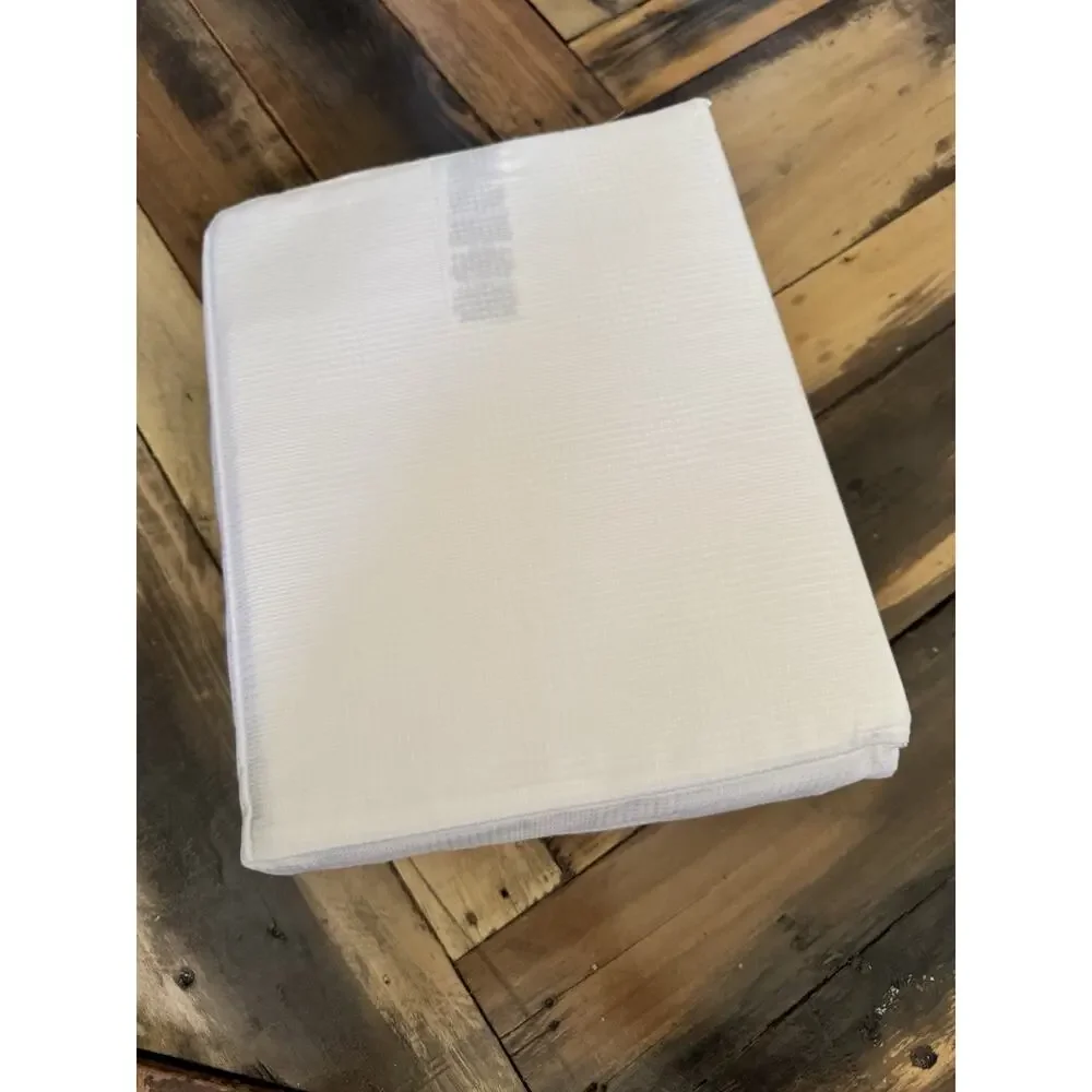 NWT Ralph Lauren Home Organic Cotton Lovan King Fitted Flat Sheet Studio White